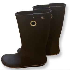 Black Crocs Rainboots